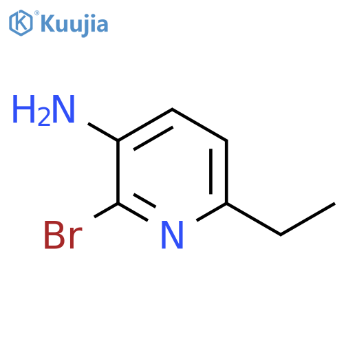 2-bromo-6-ethyl-pyridin-3-amine structure
