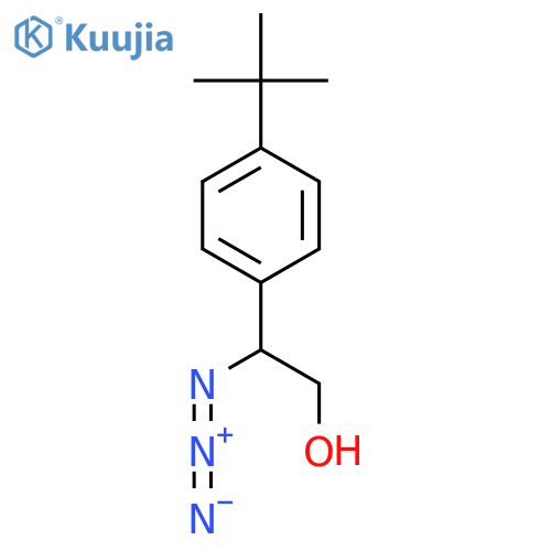2-Azido-2-(4-tert-butylphenyl)ethan-1-ol structure