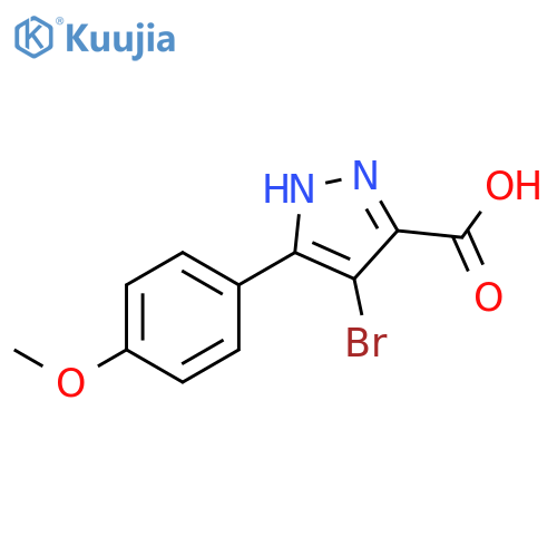 4-BROMO-3-(4-METHOXYPHENYL)-1H-PYRAZOLE-5-CARBOXYLIC ACID structure