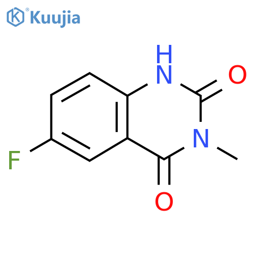 6-fluoro-3-methyl-1,2,3,4-tetrahydroquinazoline-2,4-dione structure