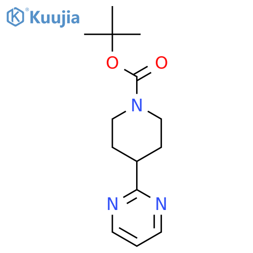 tert-Butyl 4-(pyrimidin-2-yl)piperidine-1-carboxylate structure