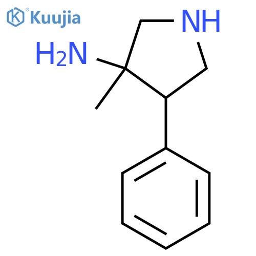 3-Methyl-4-phenylpyrrolidin-3-amine structure
