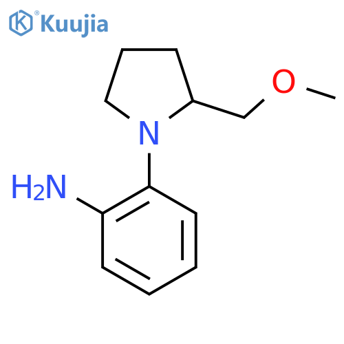 2-[2-(methoxymethyl)pyrrolidin-1-yl]aniline structure