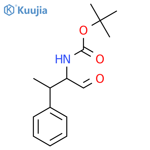 tert-butyl N-(1-oxo-3-phenylbutan-2-yl)carbamate structure