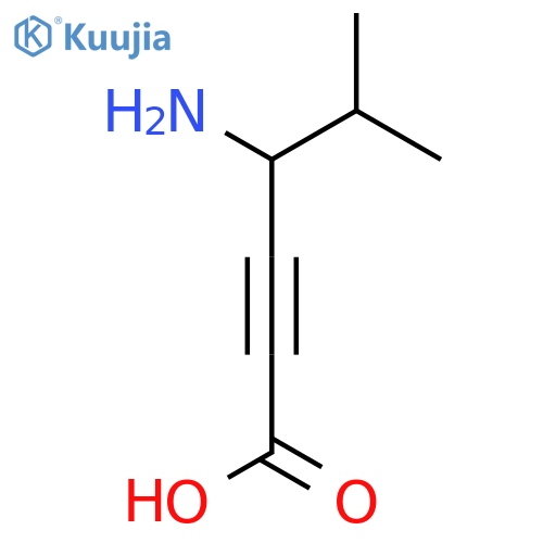 4-Amino-5-methylhex-2-ynoic acid structure