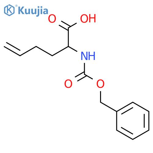5-Hexenoic acid, 2-[[(phenylmethoxy)carbonyl]amino]-, (2S)- structure