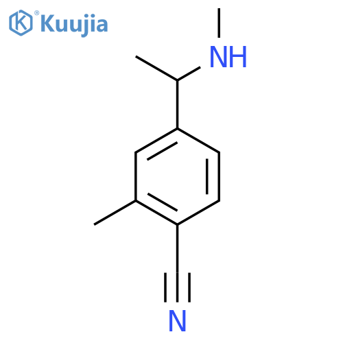 2-Methyl-4-[1-(methylamino)ethyl]benzonitrile structure