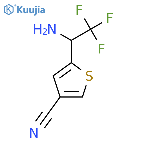 5-(1-Amino-2,2,2-trifluoroethyl)thiophene-3-carbonitrile structure