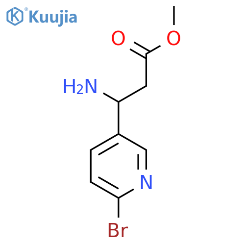 Methyl 3-amino-3-(6-bromopyridin-3-yl)propanoate structure