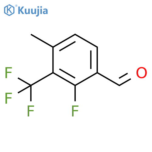 2-Fluoro-4-methyl-3-(trifluoromethyl)benzaldehyde structure