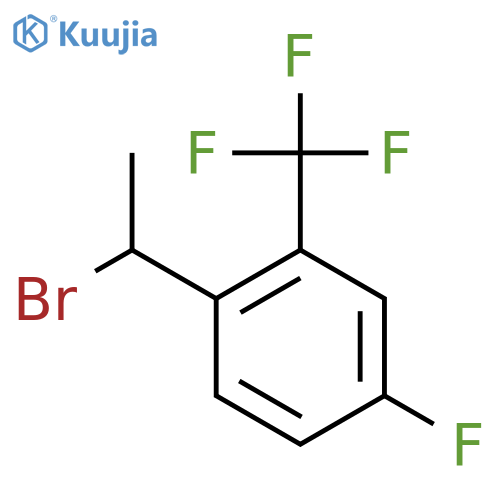 1-(1-Bromoethyl)-4-fluoro-2-(trifluoromethyl)benzene structure