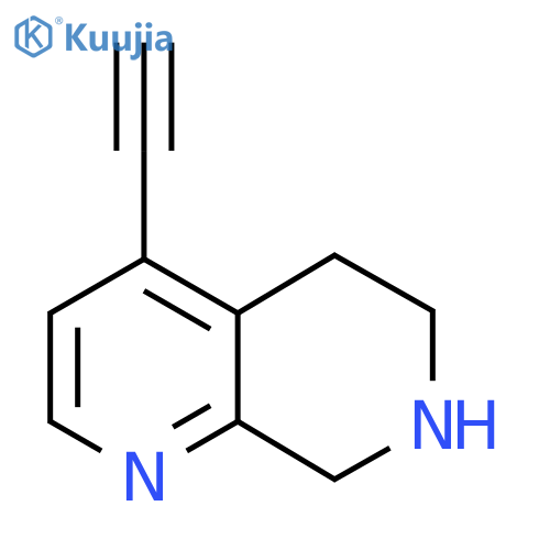 4-Ethynyl-5,6,7,8-tetrahydro-1,7-naphthyridine structure