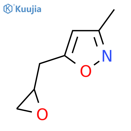 3-Methyl-5-[(oxiran-2-yl)methyl]-1,2-oxazole structure