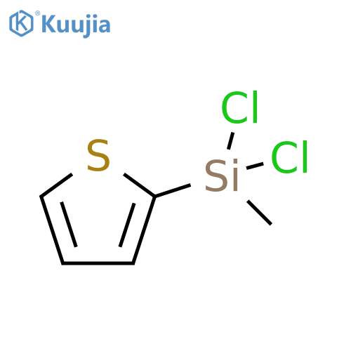 silane, (dichloromethyl)-2-thienyl- structure