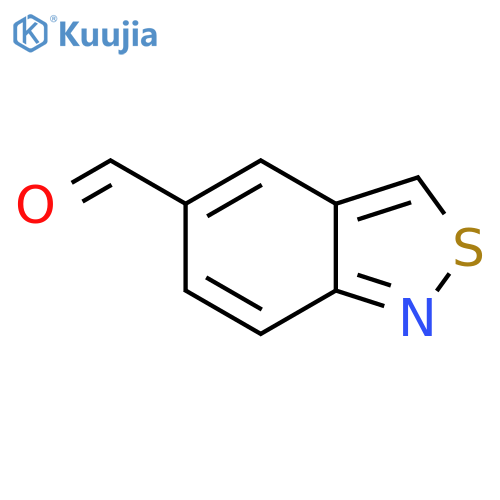 Benzocisothiazole-5-carbaldehyde structure