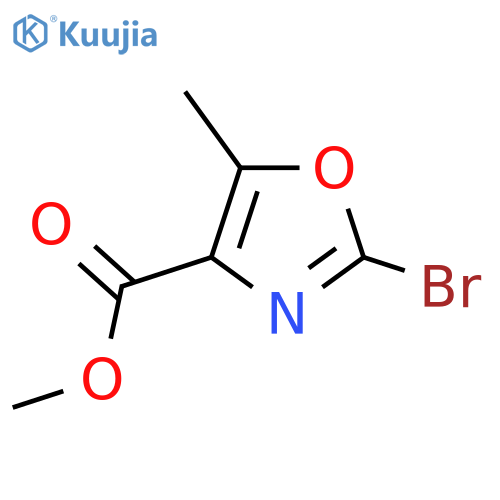 methyl 2-bromo-5-methyl-oxazole-4-carboxylate structure