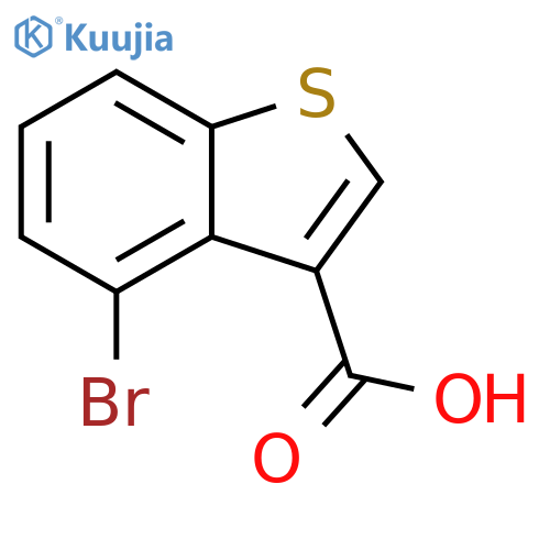 4-bromo-1-benzothiophene-3-carboxylic acid structure