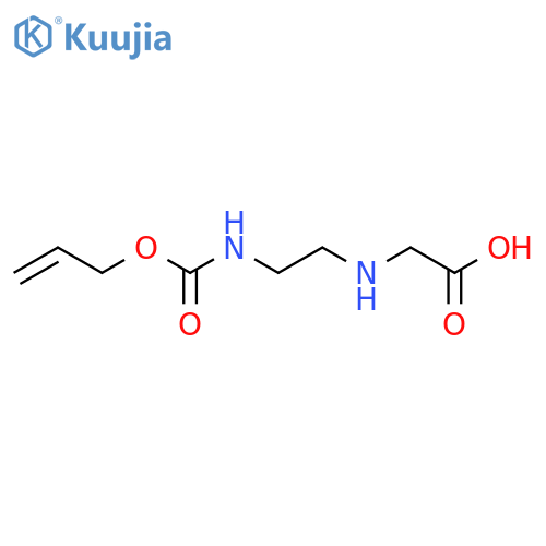 2-[(2-{[(Prop-2-en-1-yloxy)carbonyl]amino}ethyl)amino]acetic acid structure