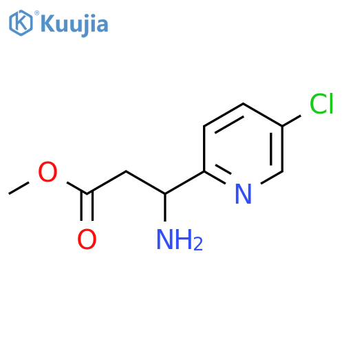 Methyl 3-amino-3-(5-chloropyridin-2-yl)propanoate structure