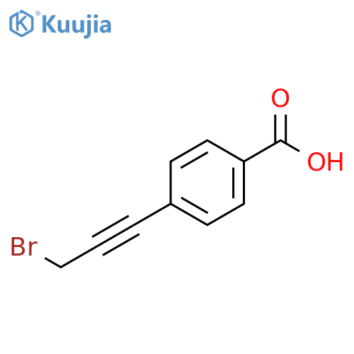 Benzoic acid, 4-(3-bromo-1-propyn-1-yl)- structure