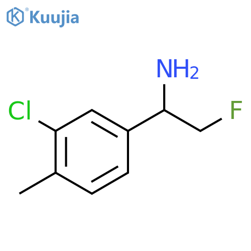 Benzenemethanamine, 3-chloro-α-(fluoromethyl)-4-methyl- structure