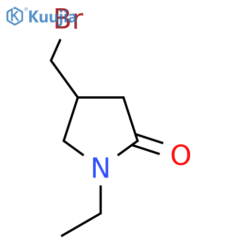 4-(Bromomethyl)-1-ethylpyrrolidin-2-one structure