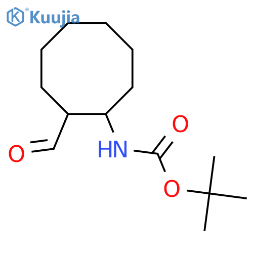 tert-Butyl N-(2-formylcyclooctyl)carbamate structure
