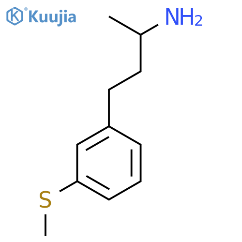 4-[3-(Methylsulfanyl)phenyl]butan-2-amine structure