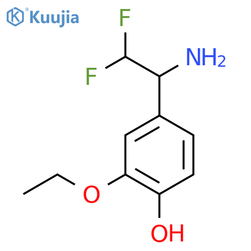 4-(1-Amino-2,2-difluoroethyl)-2-ethoxyphenol structure