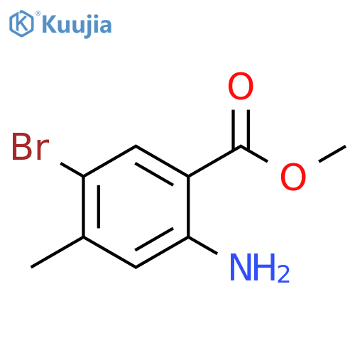 METHYL 2-AMINO-5-BROMO-4-METHYLBENZOATE structure