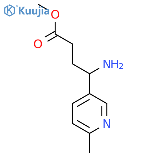 Methyl 4-amino-4-(6-methylpyridin-3-yl)butanoate structure