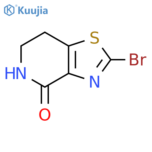 Thiazolo[4,5-c]pyridin-4(5H)-one, 2-bromo-6,7-dihydro- structure