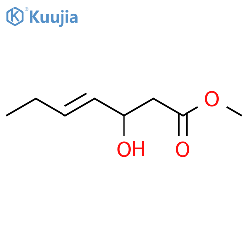 Methyl 3-hydroxyhept-4-enoate structure