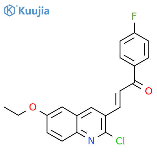 3-(2-Chloro-6-ethoxyquinolin-3-yl)-1-(4-fluorophenyl)prop-2-en-1-one structure