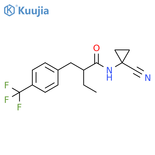 N-(1-Cyanocyclopropyl)-α-ethyl-4-(trifluoromethyl)benzenepropanamide structure