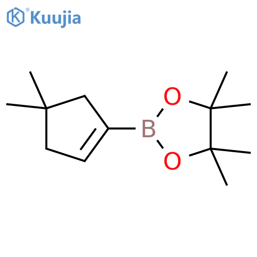 2-(4,4-dimethylcyclopent-1-enyl)-4,4,5,5-tetramethyl-1,3,2-dioxaborolane structure
