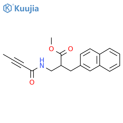 Methyl 3-(but-2-ynamido)-2-[(naphthalen-2-yl)methyl]propanoate structure