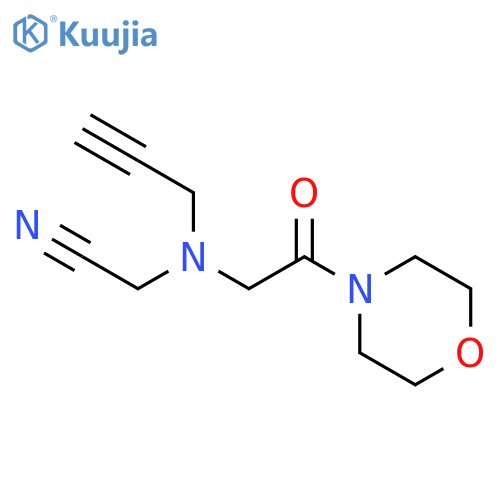 2-[[2-(4-Morpholinyl)-2-oxoethyl]-2-propyn-1-ylamino]acetonitrile structure