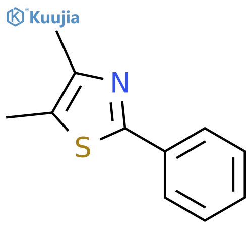 Thiazole, 4,5-dimethyl-2-phenyl- structure