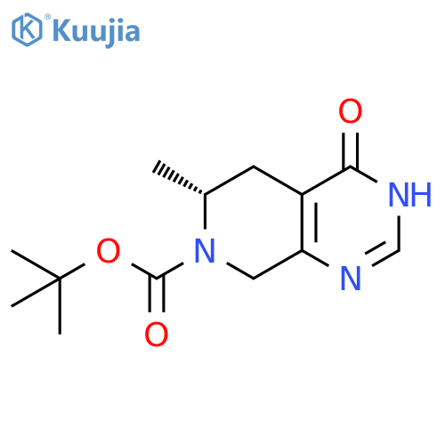 (R)-TERT-BUTYL 4-HYDROXY-6-METHYL-5,6-DIHYDROPYRIDO[3,4-D]PYRIMIDINE-7(8H)-CARBOXYLATE structure