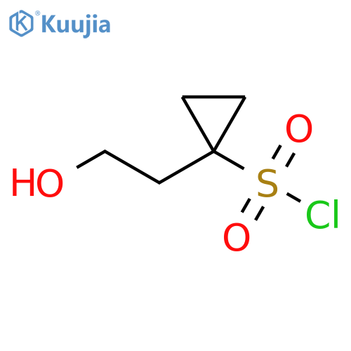 Cyclopropanesulfonyl chloride, 1-(2-hydroxyethyl)- structure