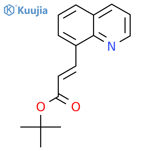 tert-butyl (2E)-3-(quinolin-8-yl)prop-2-enoate structure
