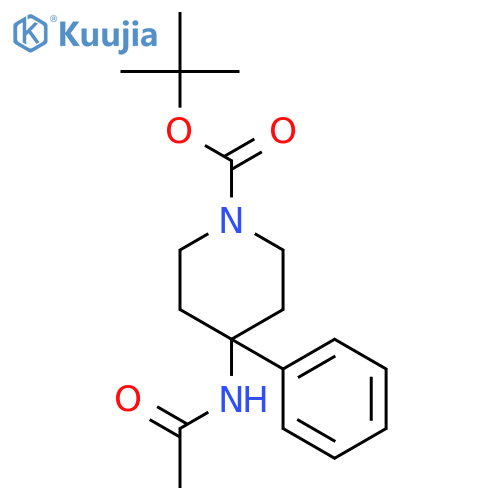tert-Butyl4-acetamido-4-phenylpiperidine-1-carboxylate structure