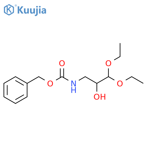 benzyl N-(3,3-diethoxy-2-hydroxypropyl)carbamate structure