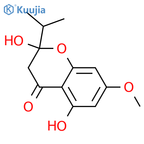 2,3-Dihydro-2,5,7-trihydroxy-2-(1-methylethyl)-4H-1-benzopyran-4-one; 7-Me ether structure