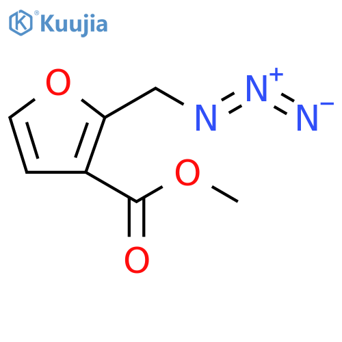3-Furancarboxylic acid, 2-(azidomethyl)-, methyl ester structure