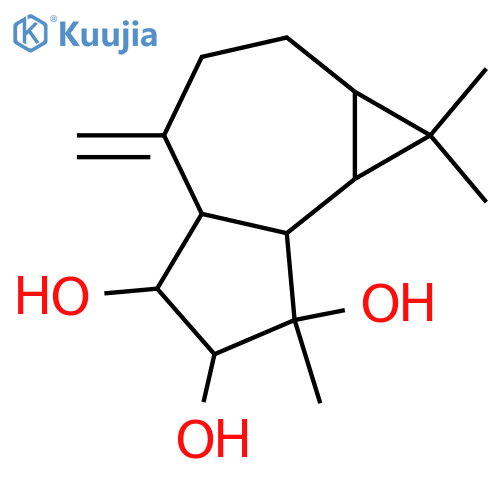 10(14)-Aromadendrene-2,3,4-triol; (1α,2α,3α,4α,5α,6β,7β)-form structure