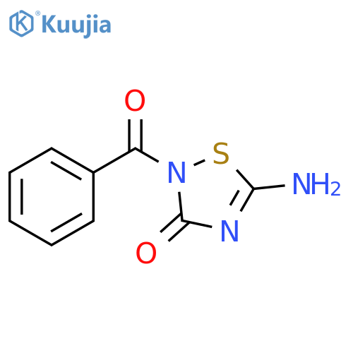 1,2,4-Thiadiazol-3(2H)-one, 5-amino-2-benzoyl- structure