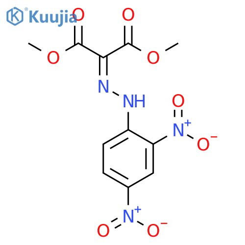 Propanedioic acid, [(2,4-dinitrophenyl)hydrazono]-, dimethyl ester structure