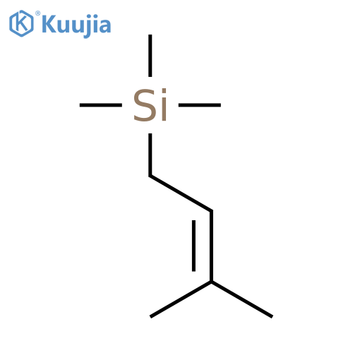 trimethyl(3-methylbut-2-en-1-yl)silane structure